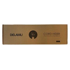 DELAMU Cord Hider / Cord Cover Raceway in White (CC01) New in Box